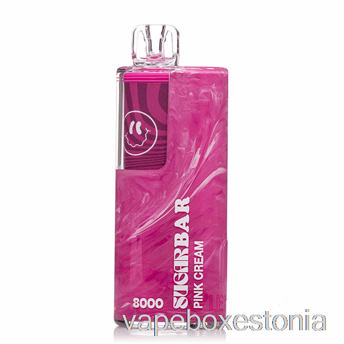 Vape Box Estonia Suhkrubatoon Sb8000 0% Nikotiinivaba ühekordne Roosa Kreem